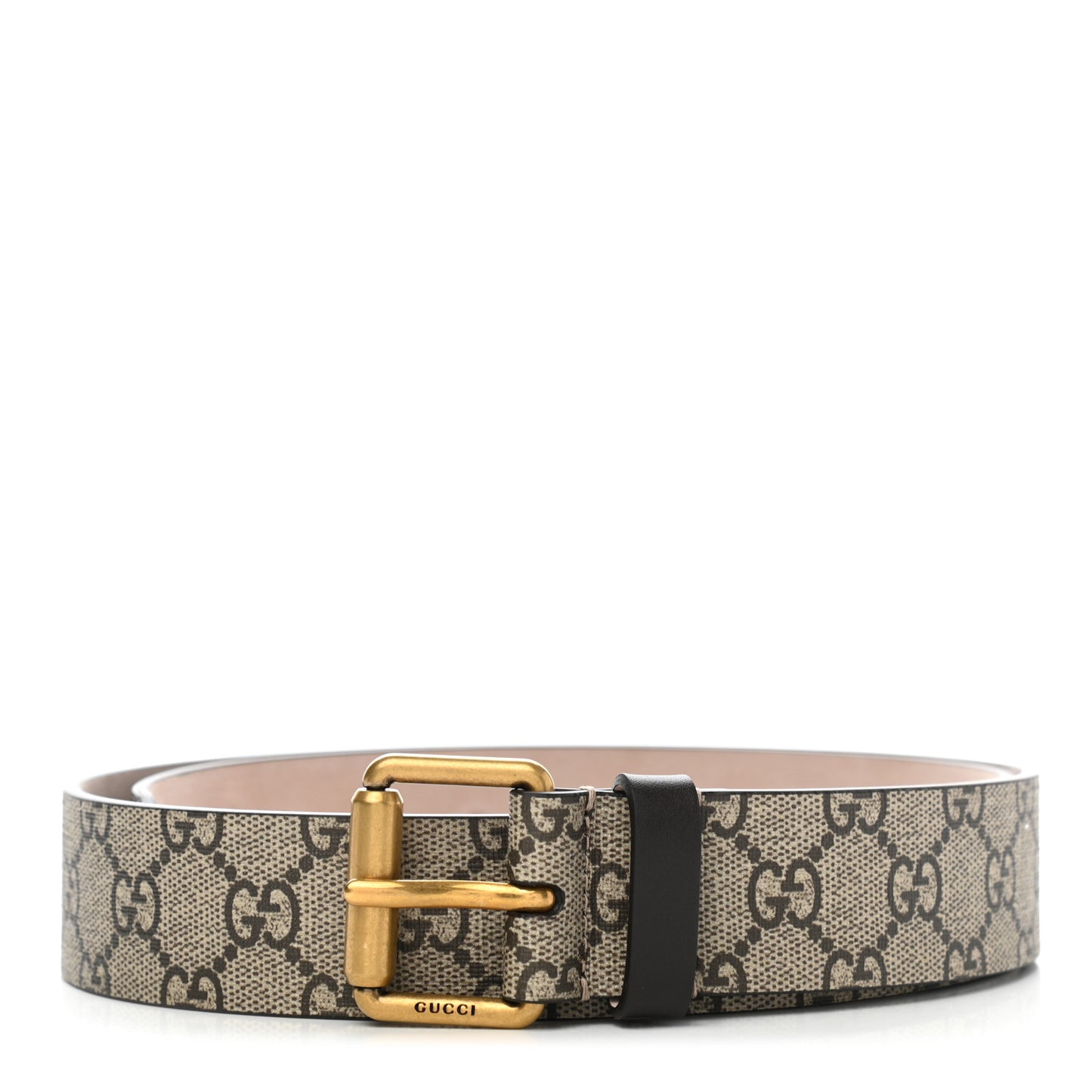 GG Supreme Monogram Selleria Calfskin Tiger 35mm Belt 95 38 Beige Ebony Multicolor Cocoa