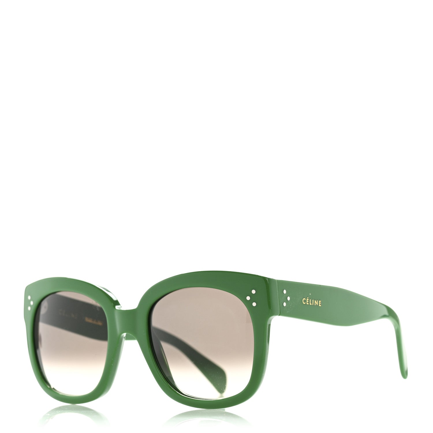 Celine New Audrey Sunglasses CL 41805/S Green 1 of 8
