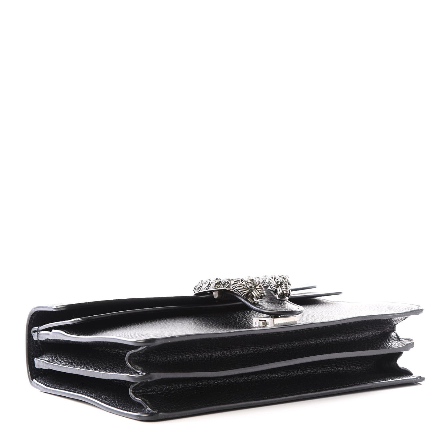 Pebbled Calfskin Small Dionysus Shoulder Bag Black