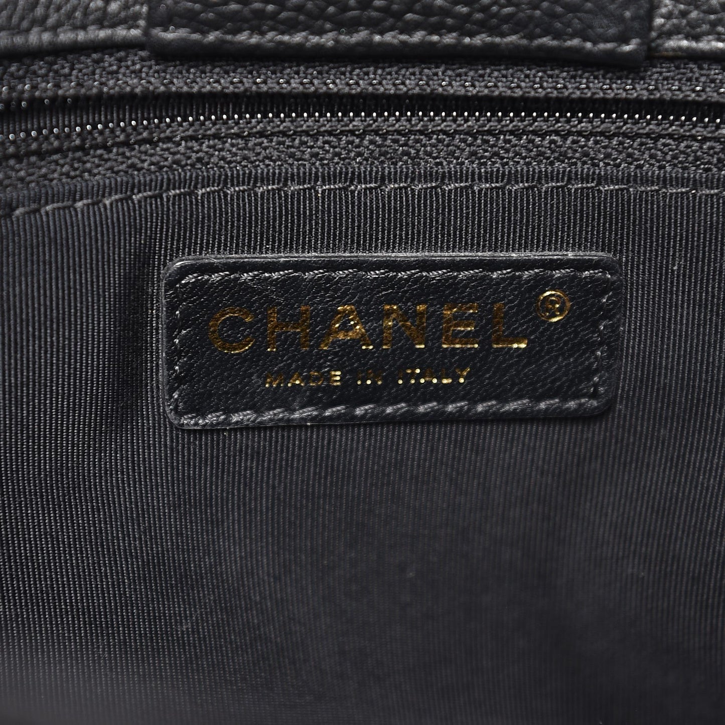 Calfskin Cerf Executive Shopper Tote Black