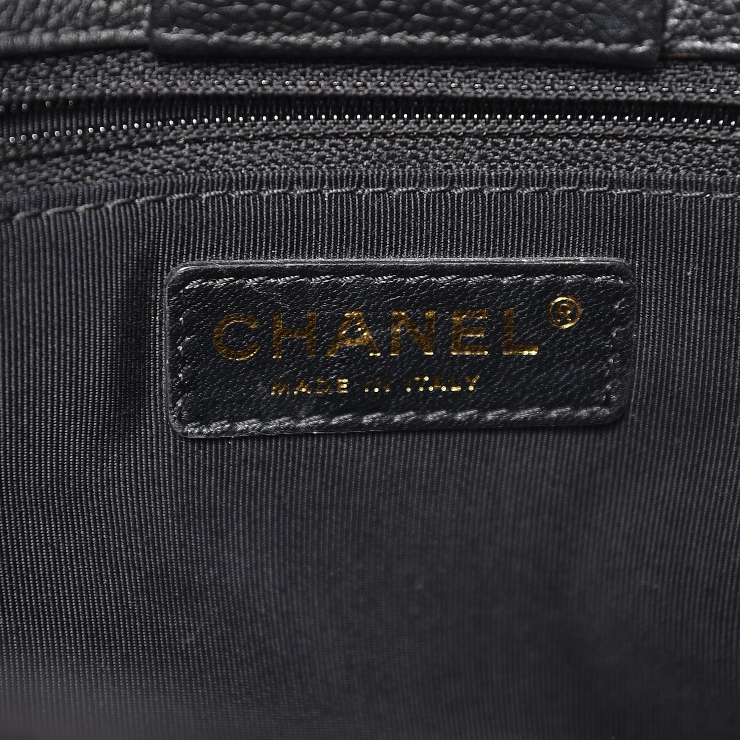 Chanel Calfskin Cerf Executive Shopper Tote Black 7 of 10