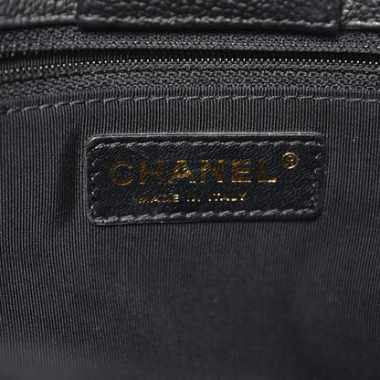 Chanel Calfskin Cerf Executive Shopper Tote Black 7 of 10