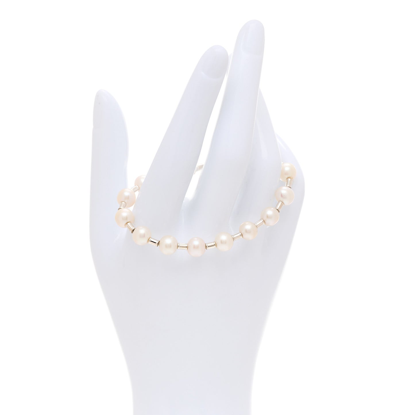 Sterling Silver Freshwater Cultured Pearl 7-8mm HardWear Bracelet