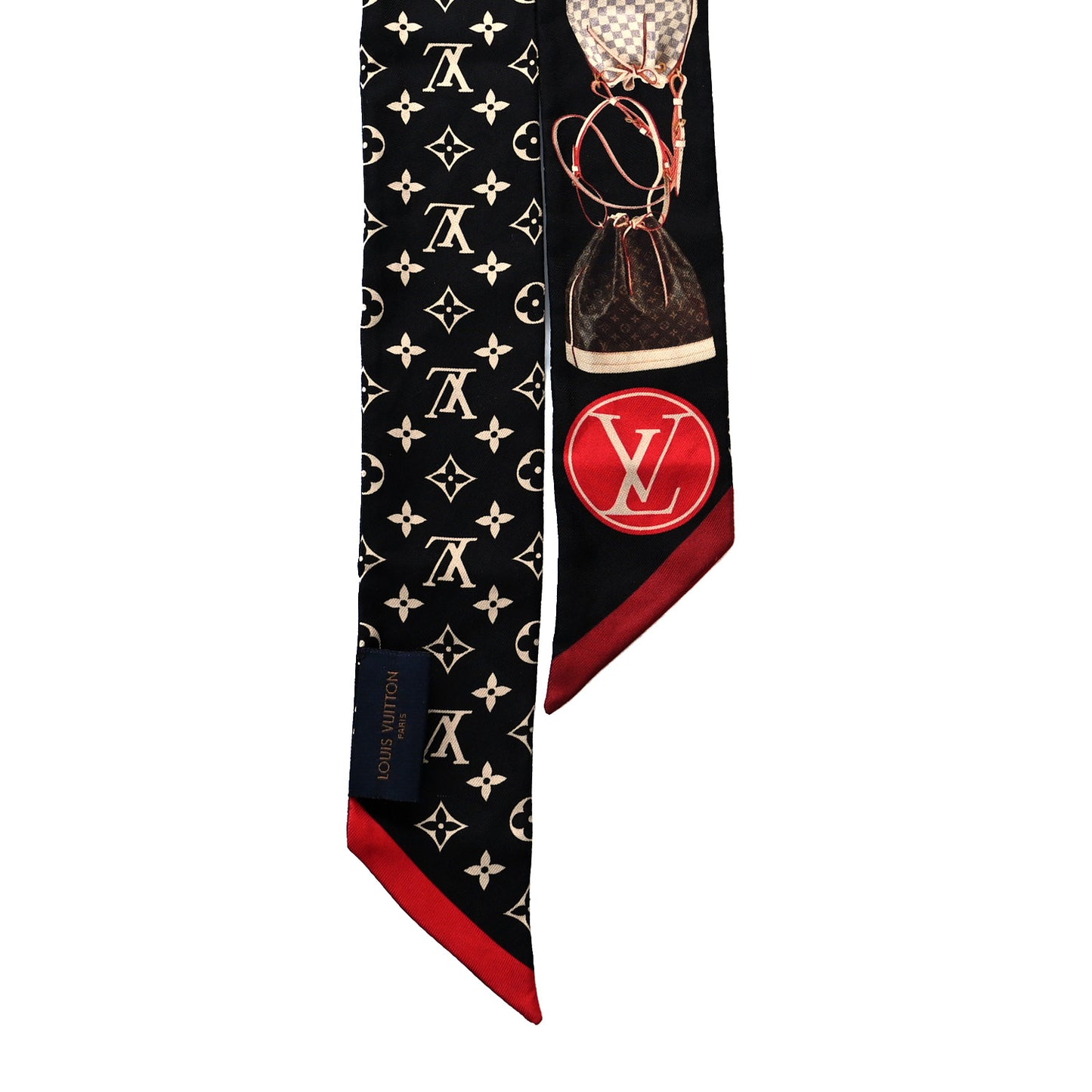 Silk Monogram Tribute To Noe BB Bandeau Black