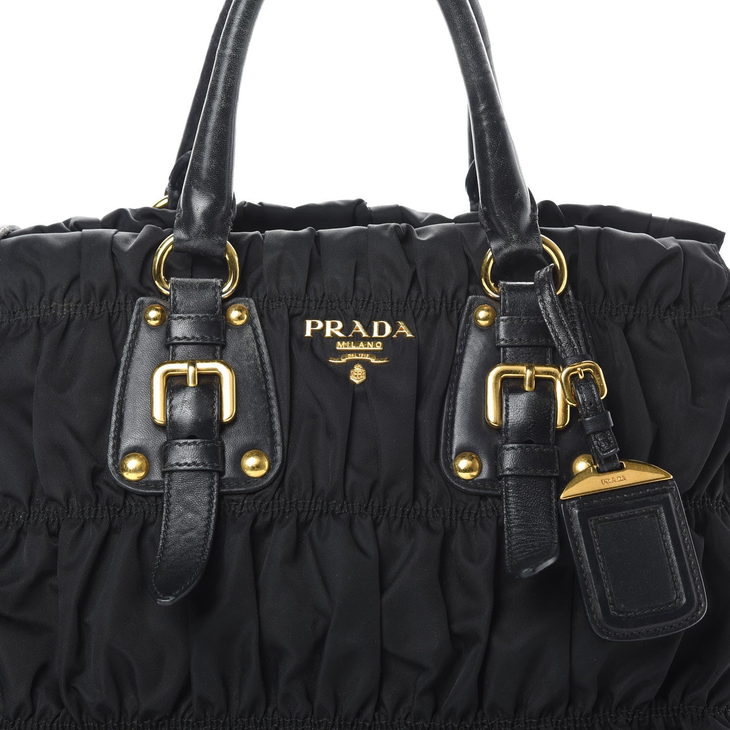 Prada Tessuto Nylon Gaufre Tote Black 8 of 16