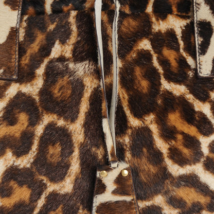 Prada Calf Hair Leopard Print Bauletto 9 of 10