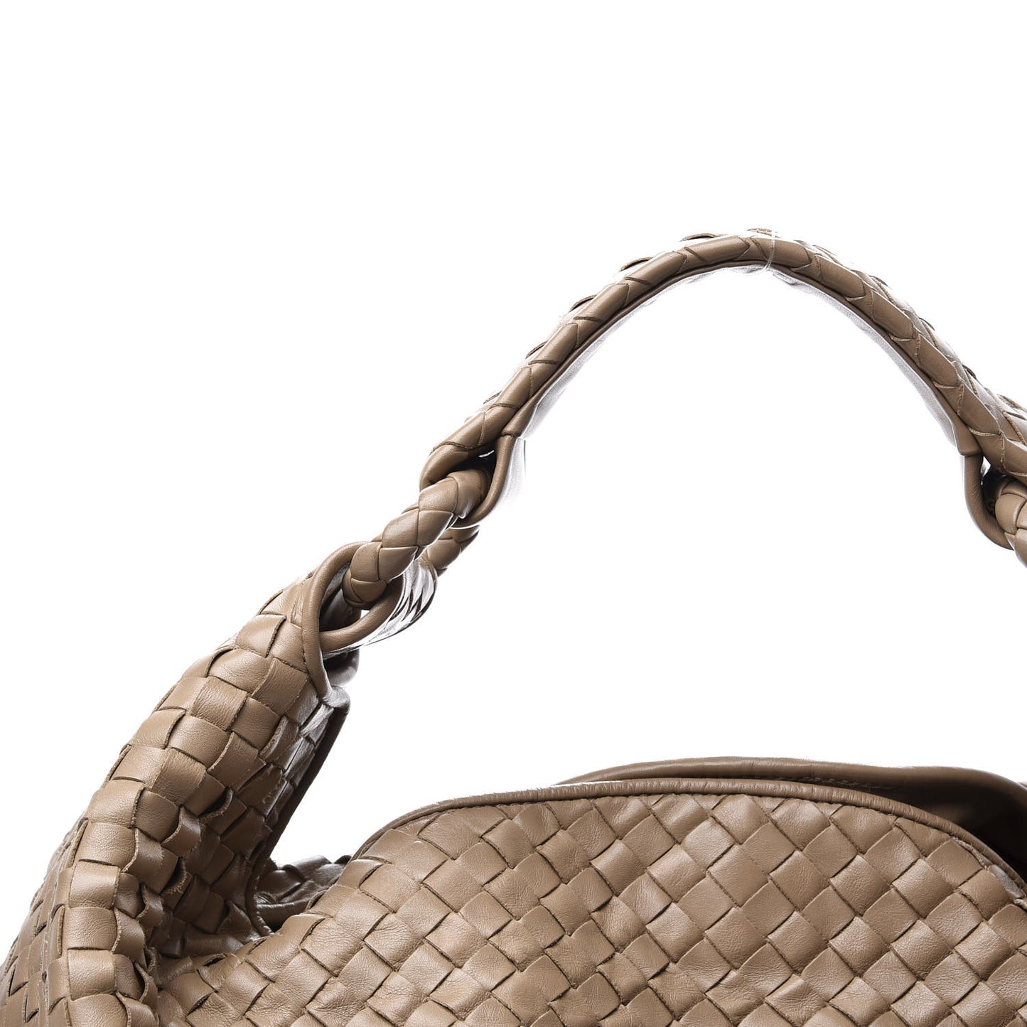 Nappa Intrecciato Sloane Hobo Walnut
