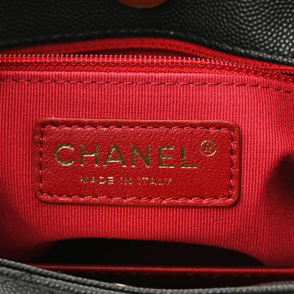 Chanel Caviar Quilted Wavy CC Hobo Black 6 of 11