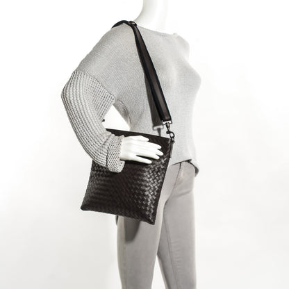Bottega Veneta Calfskin Intrecciato VN Small Messenger Bag Ebano 2 of 9