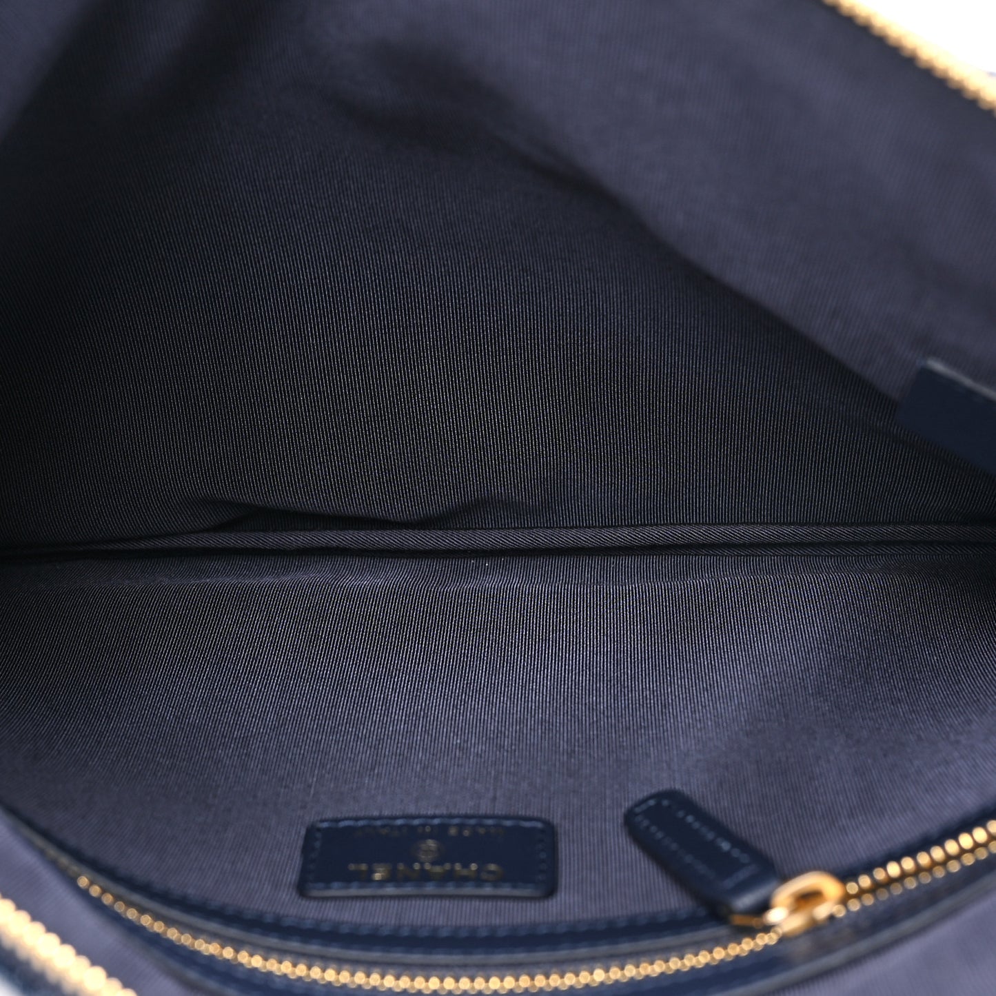 Denim Quilted Cosmetic Case Blue