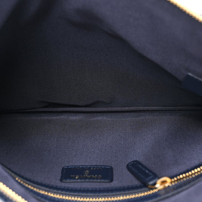 Chanel Denim Quilted Cosmetic Case Blue 5 of 10