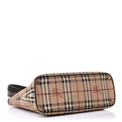 Burberry Haymarket Check Medium Regent Tote Chocolate 4 of 12