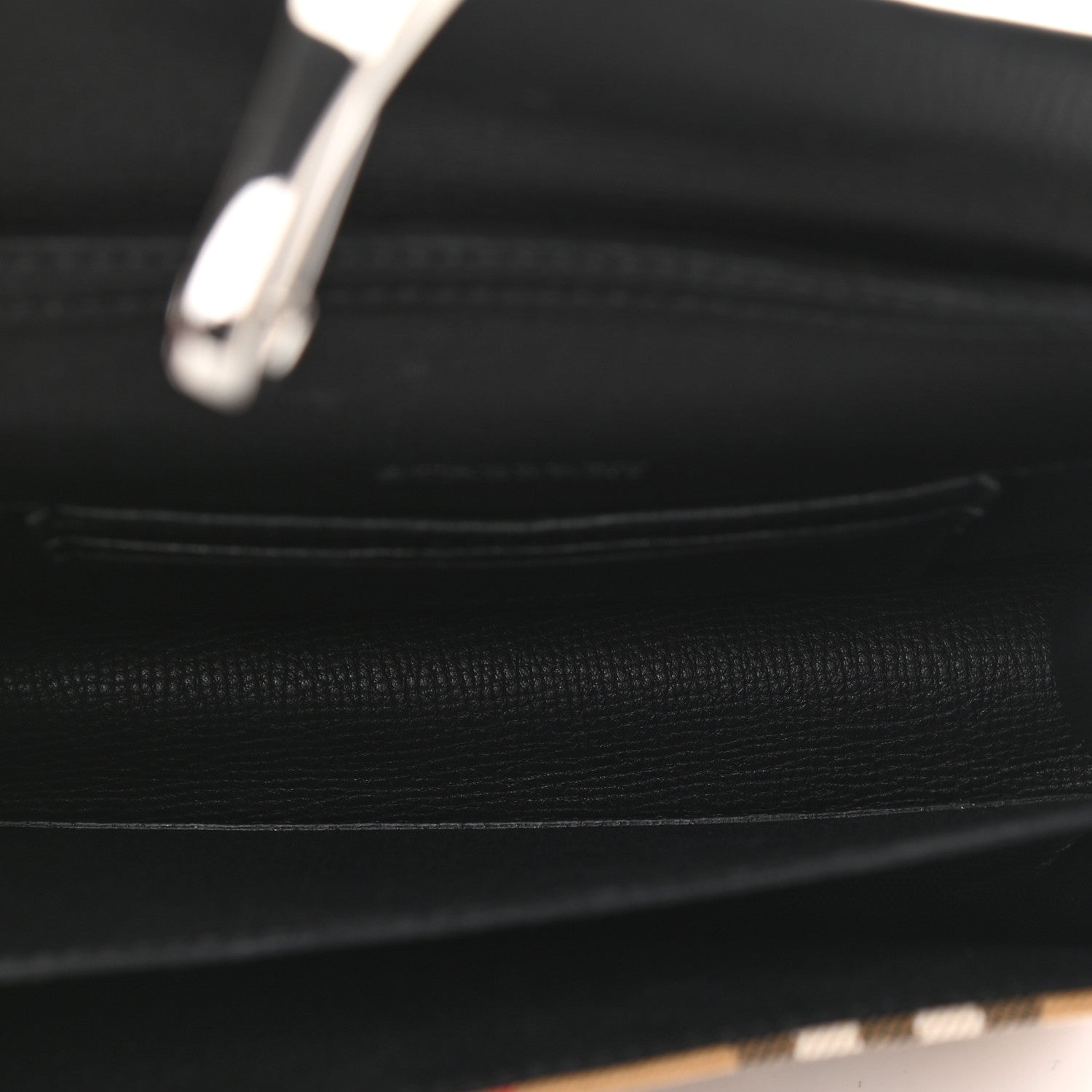 Burberry Derby Calfskin House Check Mini Macken Crossbody Bag Black 5 of 9
