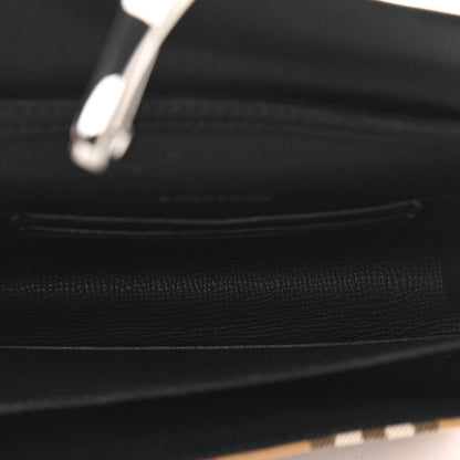 Burberry Derby Calfskin House Check Mini Macken Crossbody Bag Black 5 of 9