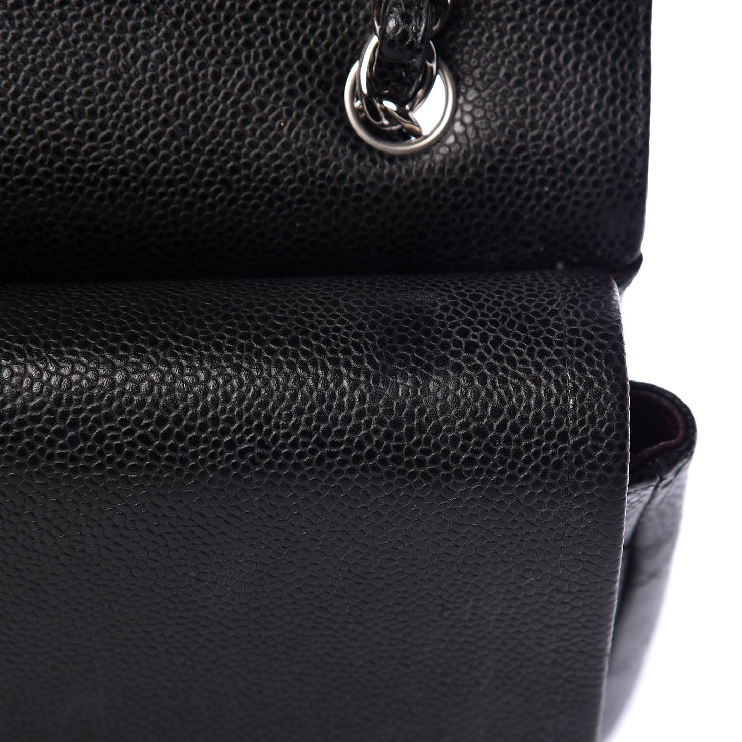 Caviar Quilted Maxi Double Flap Black