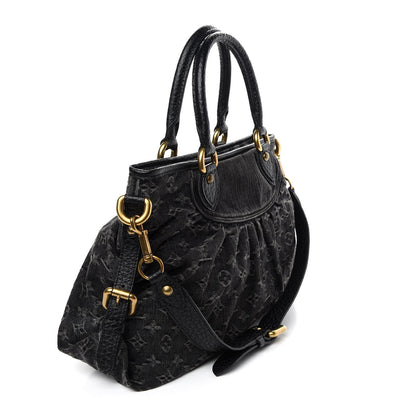 Louis Vuitton Denim Neo Cabby MM Black 3 of 9