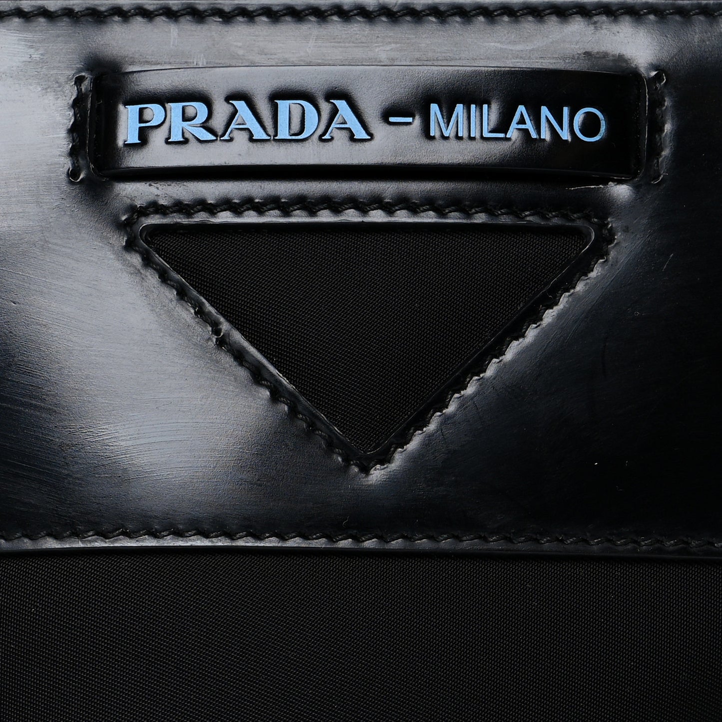 Tessuto Spazzolato Ouverture Bucket Bag Black