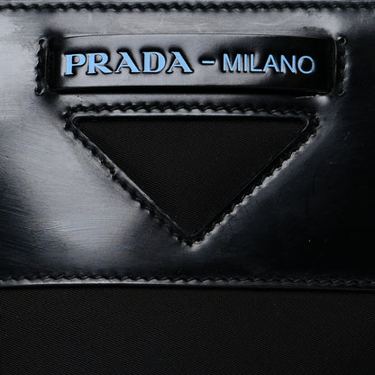 Prada Tessuto Spazzolato Ouverture Bucket Bag Black 7 of 9