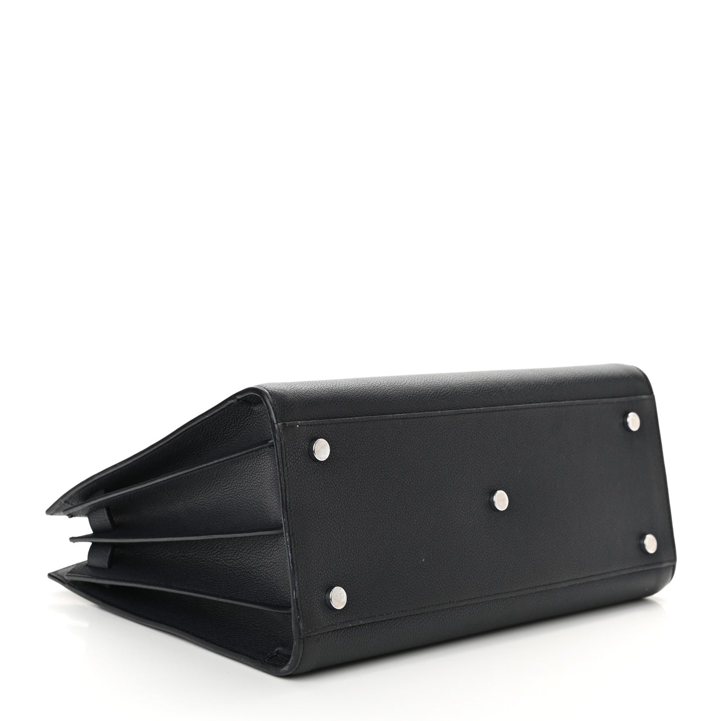 Grained Calfskin Small Sac De Jour Black