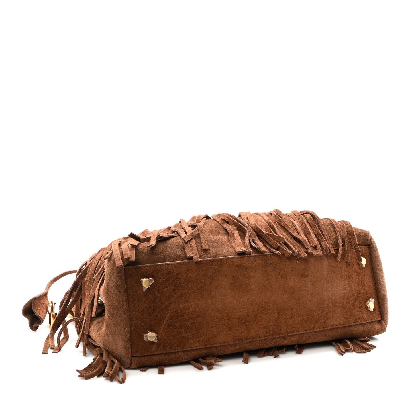 Suede Calfskin Fringe Medium Annabel Brown