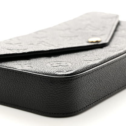 Louis Vuitton Empreinte Pochette Felicie Chain Wallet Black 9 of 10