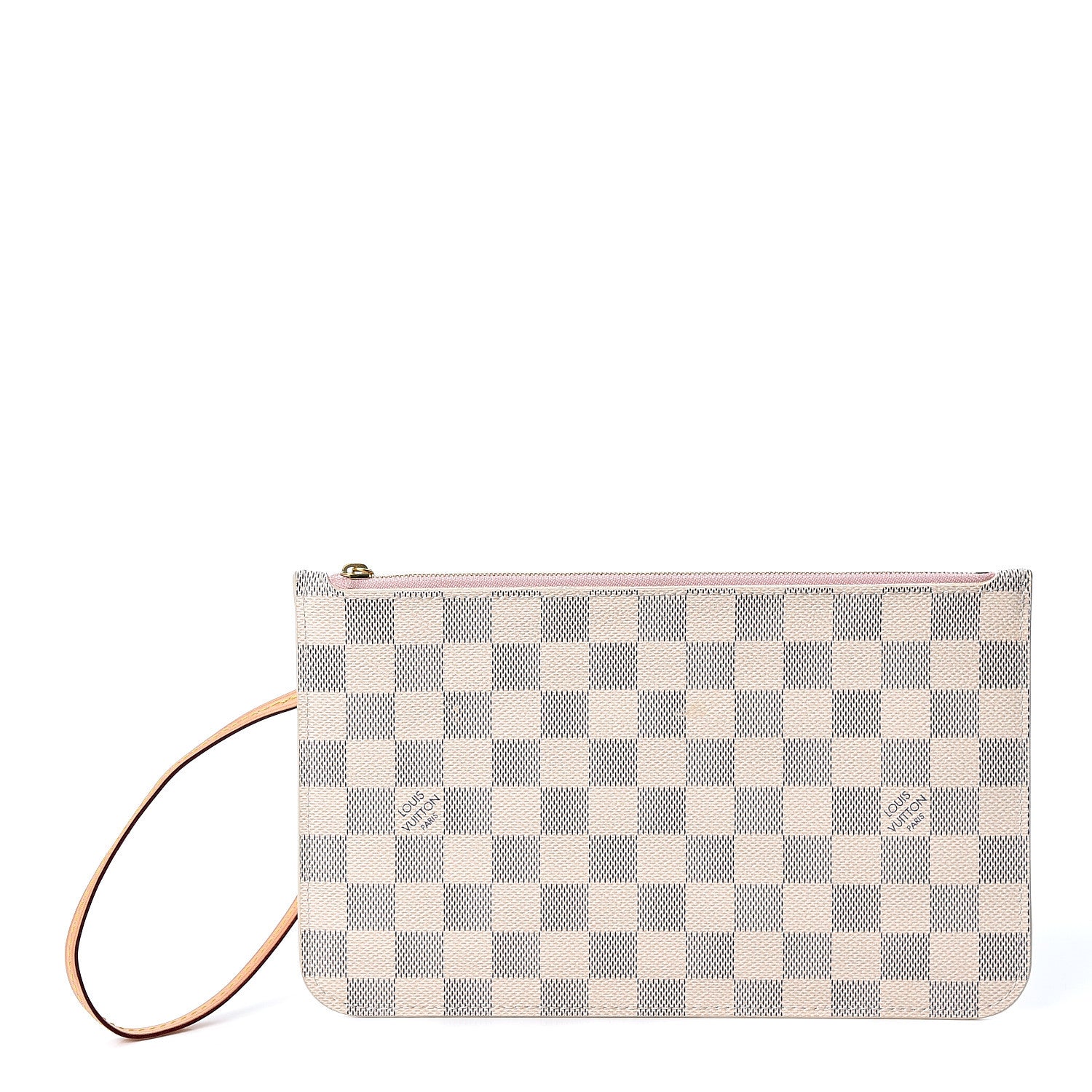 Louis Vuitton Damier Azur Neverfull MM GM Pochette Rose Ballerine 1 of 8