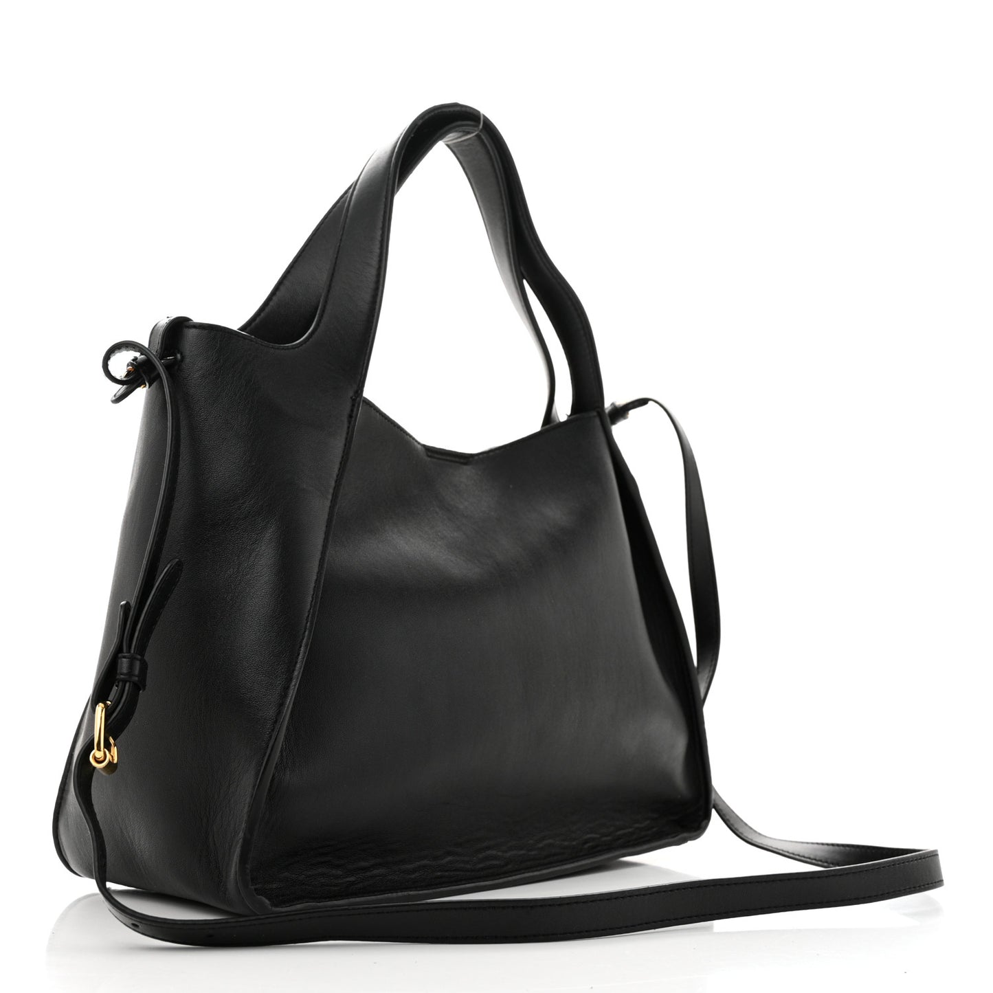 Eco Alter Nappa East West Perforated Tote Black