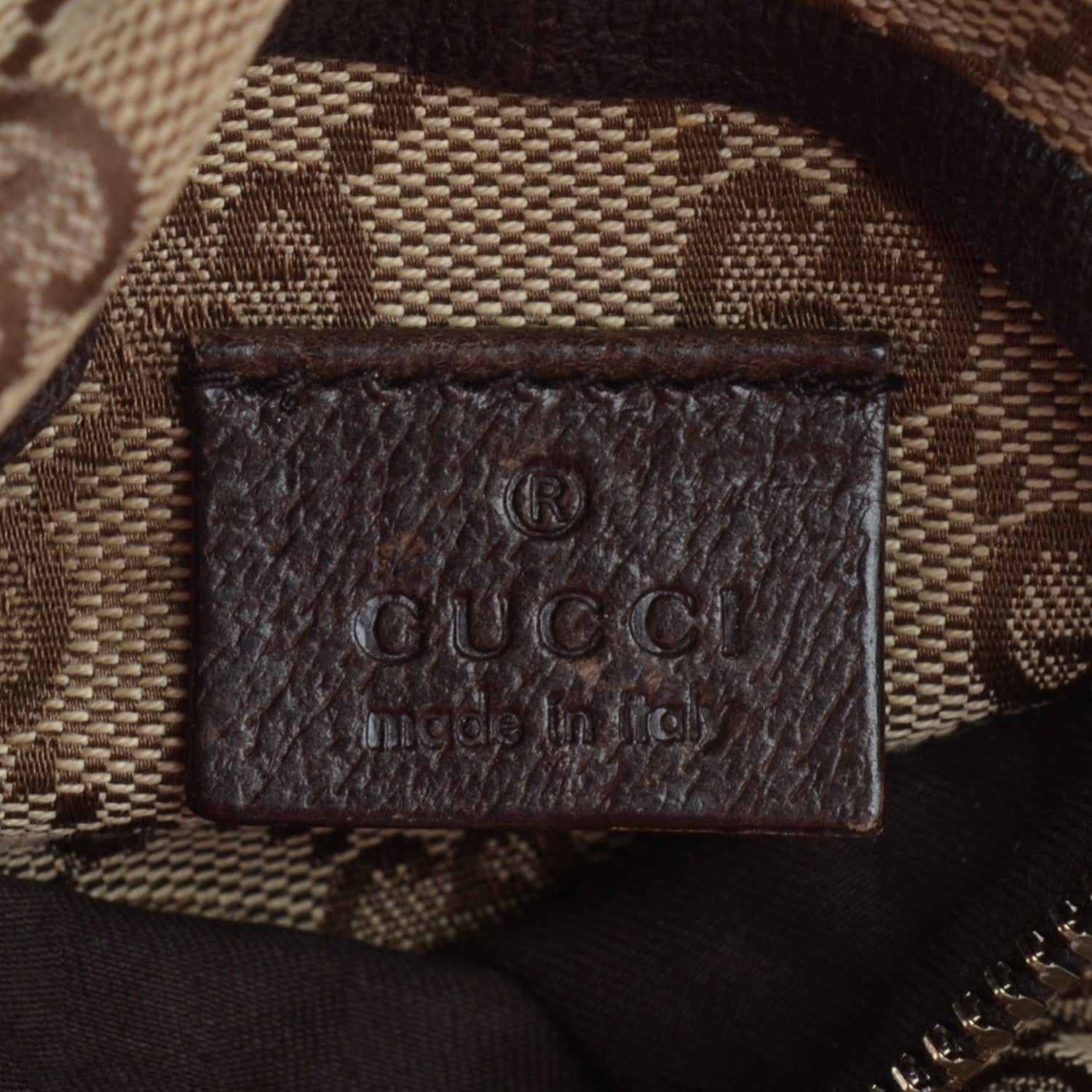 Gucci Monogram Web Belt Bag Dark Brown 6 of 7