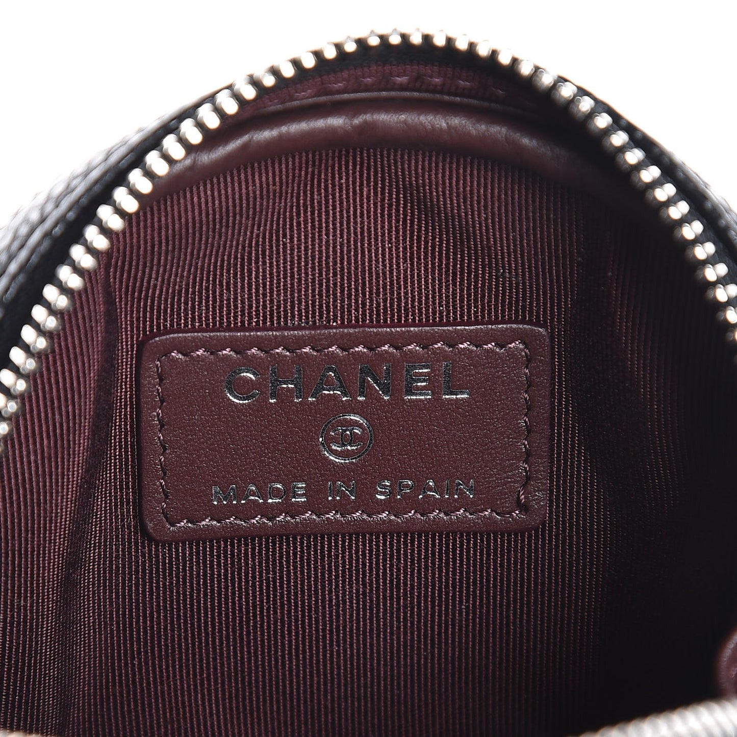 Caviar Quilted Zip Around Classic Coin Purse Black
