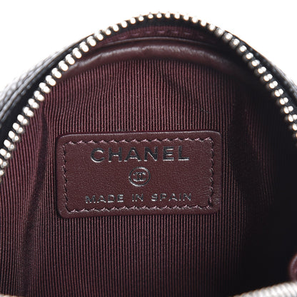 Chanel Caviar Quilted Zip Around Classic Coin Purse Black 6 of 8