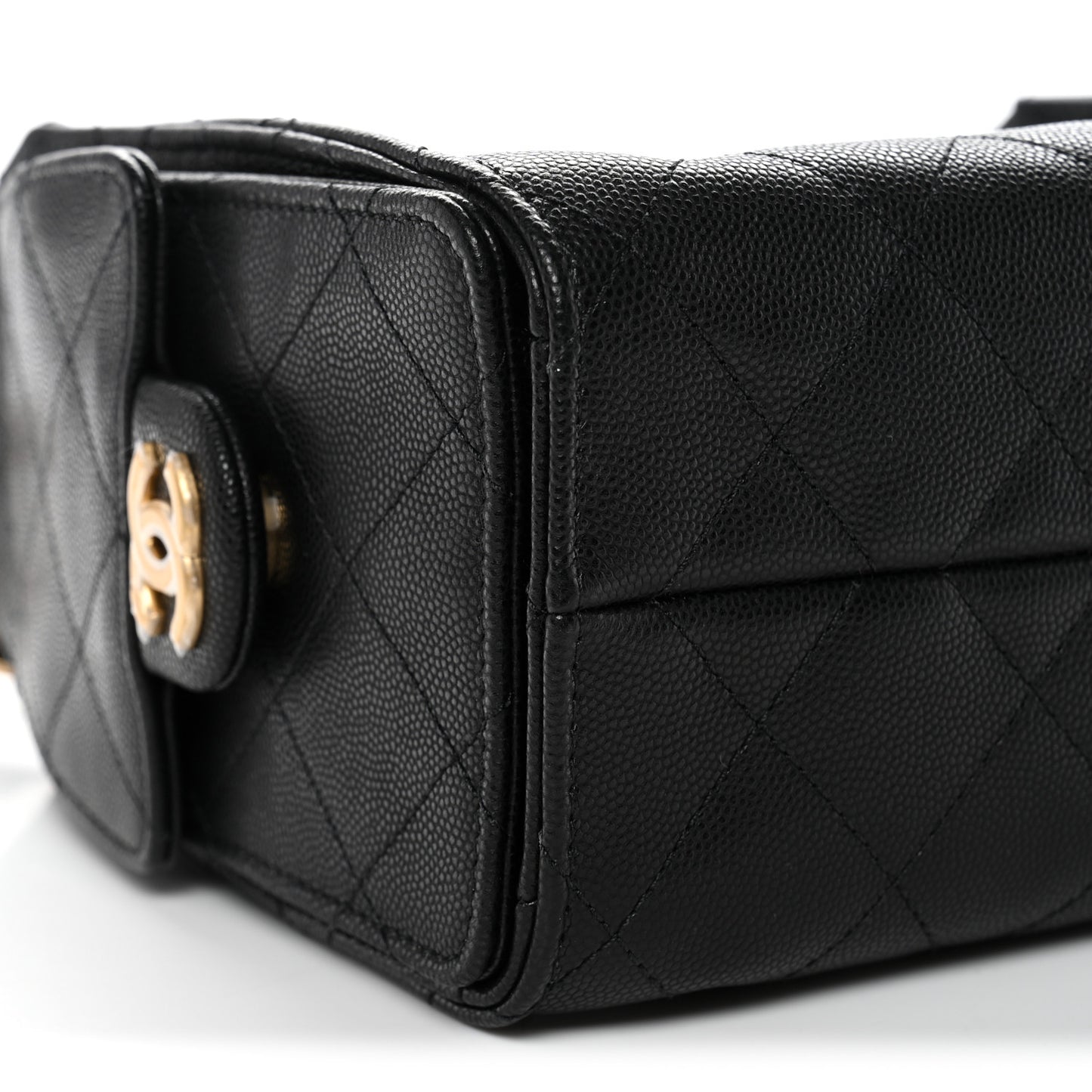 Caviar Quilted Mini Chanel 25 Handbag Black