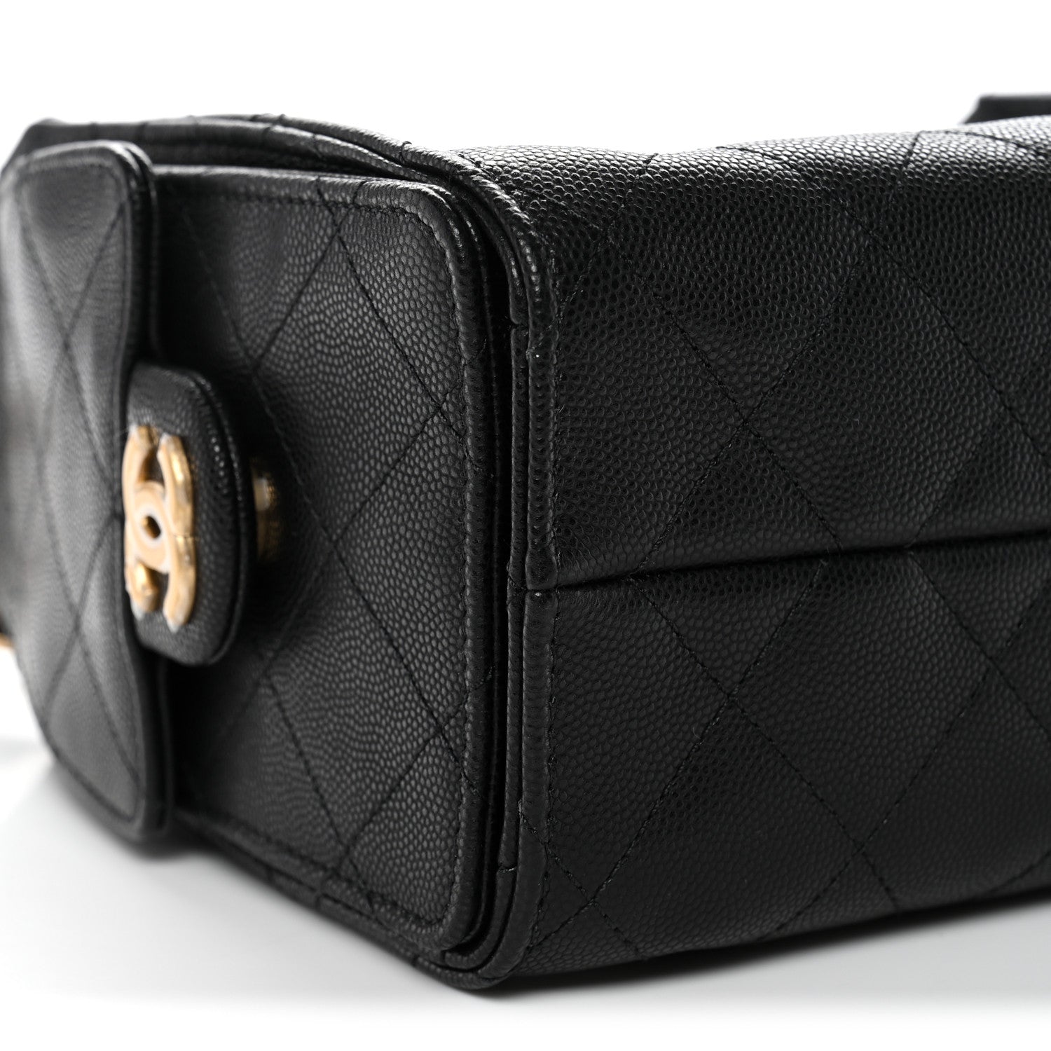 Chanel Caviar Quilted Mini Chanel 25 Handbag Black 9 of 11