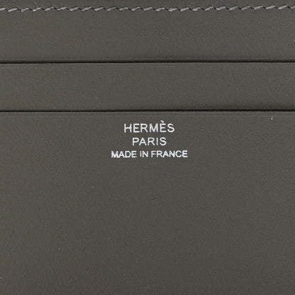 Hermes Swift Citizen Twill Card Case Gris Meyer 7 of 8
