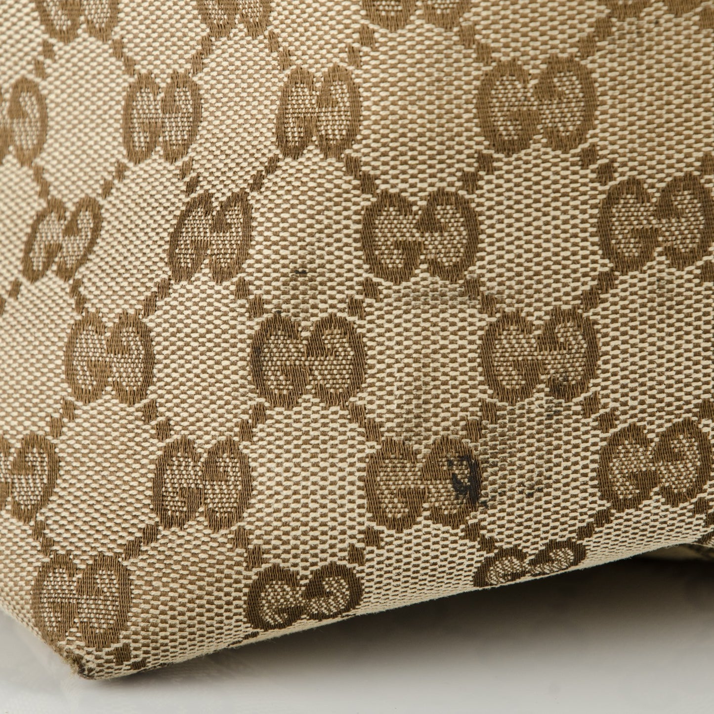 Monogram Web Medium Flat Messenger Bag Brown