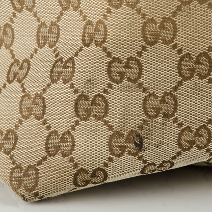 Gucci Monogram Web Medium Flat Messenger Bag Brown 12 of 12