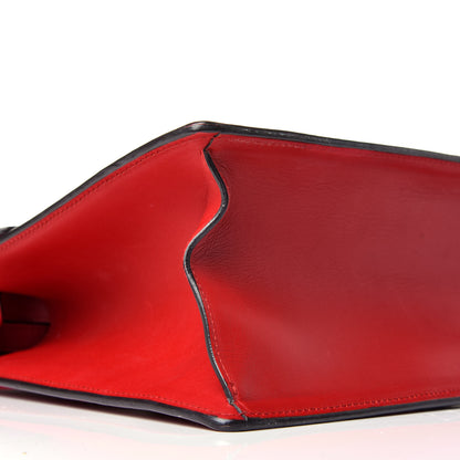 Gucci Calfskin Medium Sylvie Top Handle Bag Hibiscus Red 9 of 10