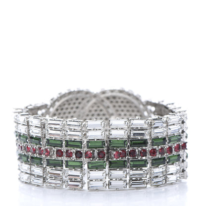 Gucci Crystals Double G Web Tennis Bracelet L Multicolor 3 of 5