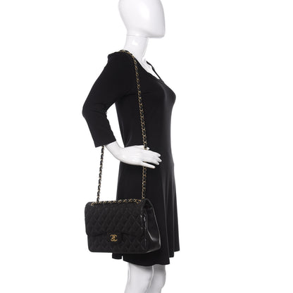 Chanel Lambskin Quilted Jumbo Double Flap Black 3 of 15