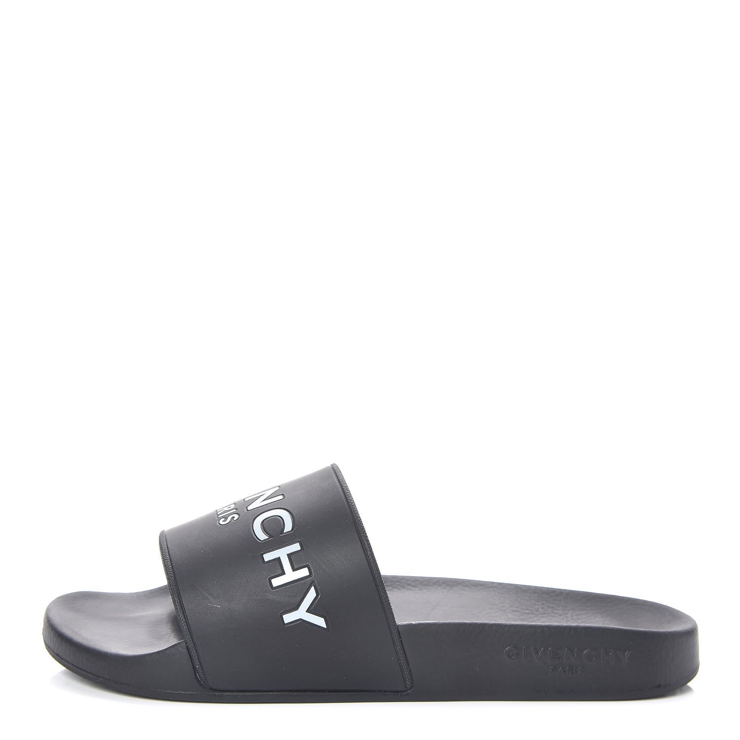Givenchy Rubber Logo Pool Slide Sandals 39 Black 1 of 8