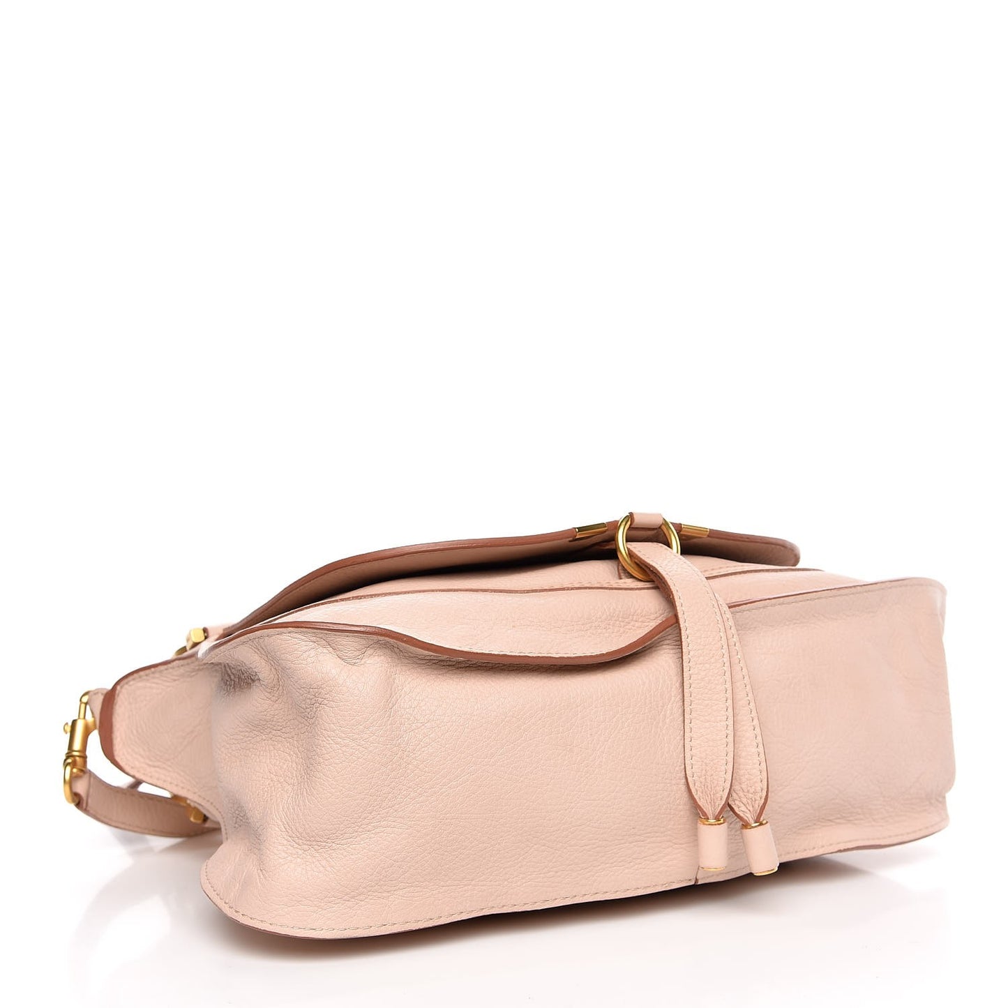 Calfskin Medium Marcie Satchel Nude Pink