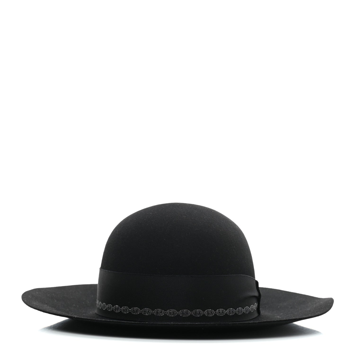 Hermes Rabbit Felt Betty Hat 58 Black 6 of 7