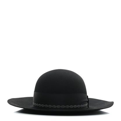 Hermes Rabbit Felt Betty Hat 58 Black 6 of 7