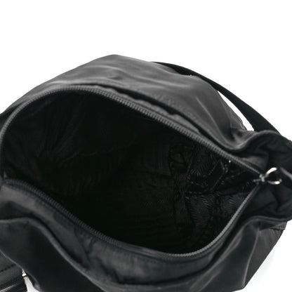 Prada Nylon Flat Messenger Bag Black 5 of 11