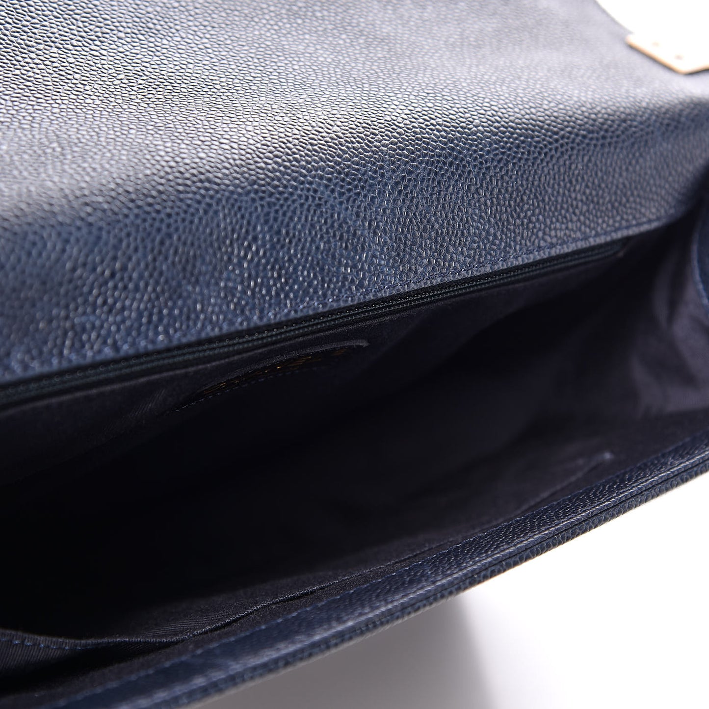 Caviar Quilted Large Boy Flap Blue