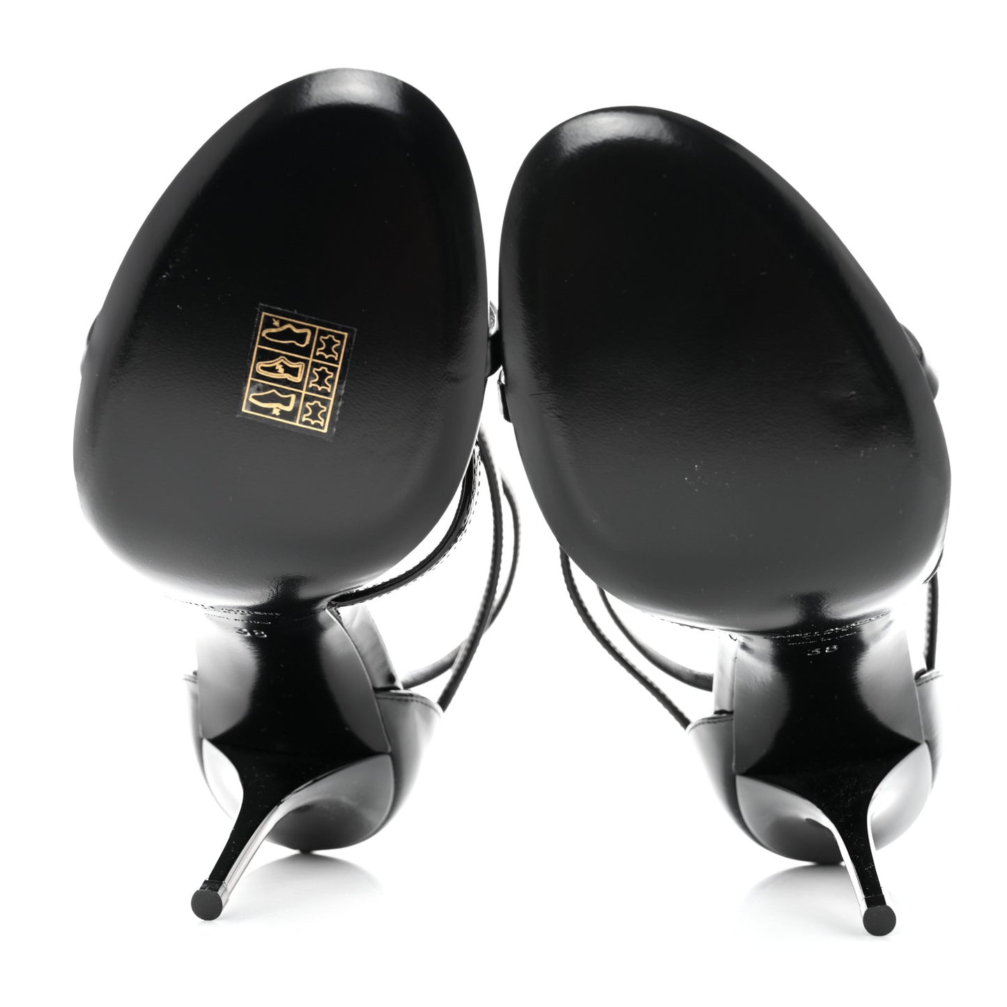 Patent Cassandra 100 Sandals 38 Black