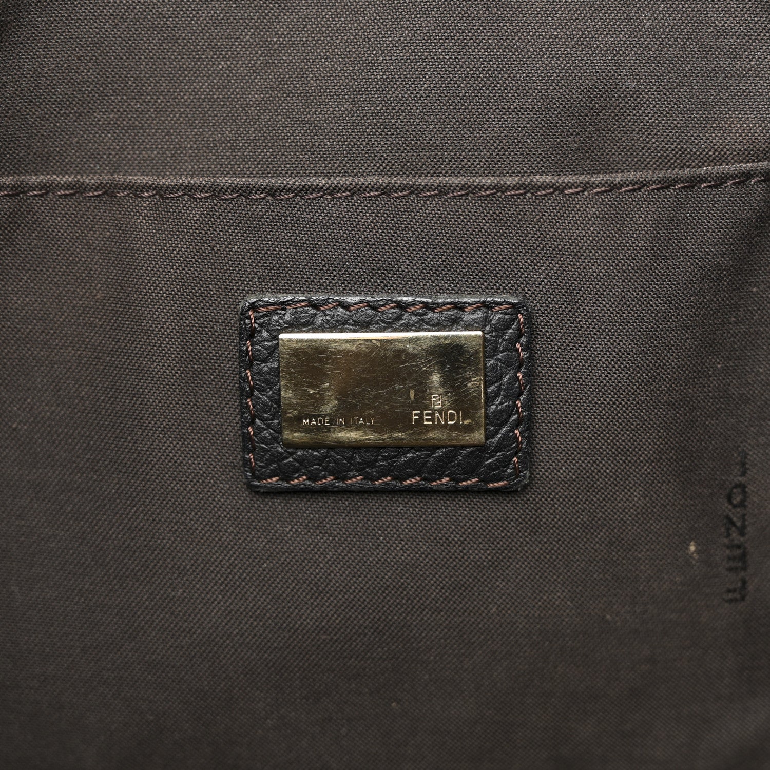 Fendi Zucchino Vitello Shopping Tote Brown 6 of 17