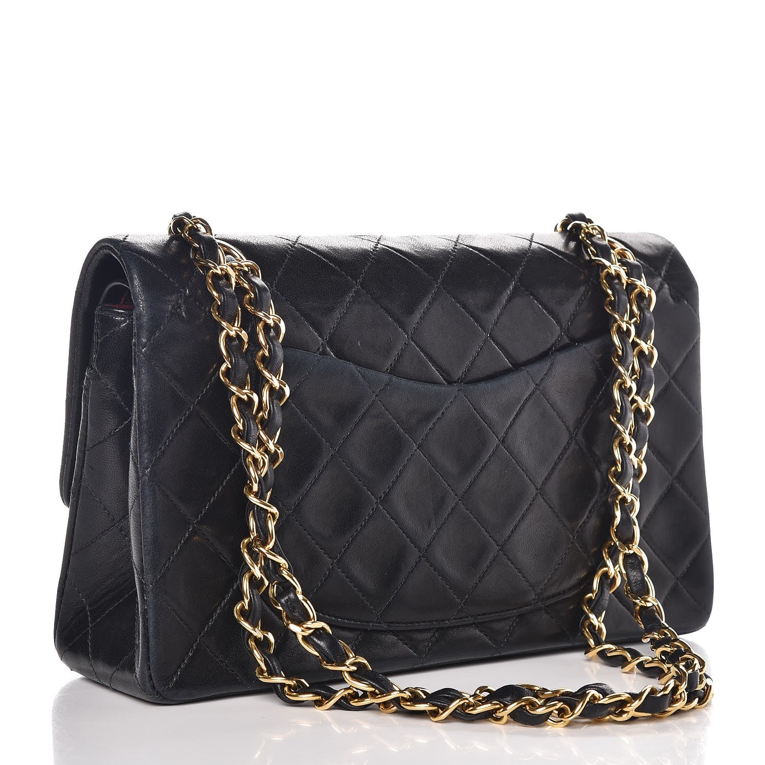 Chanel Lambskin Quilted Small Double Flap Black 4 of 9