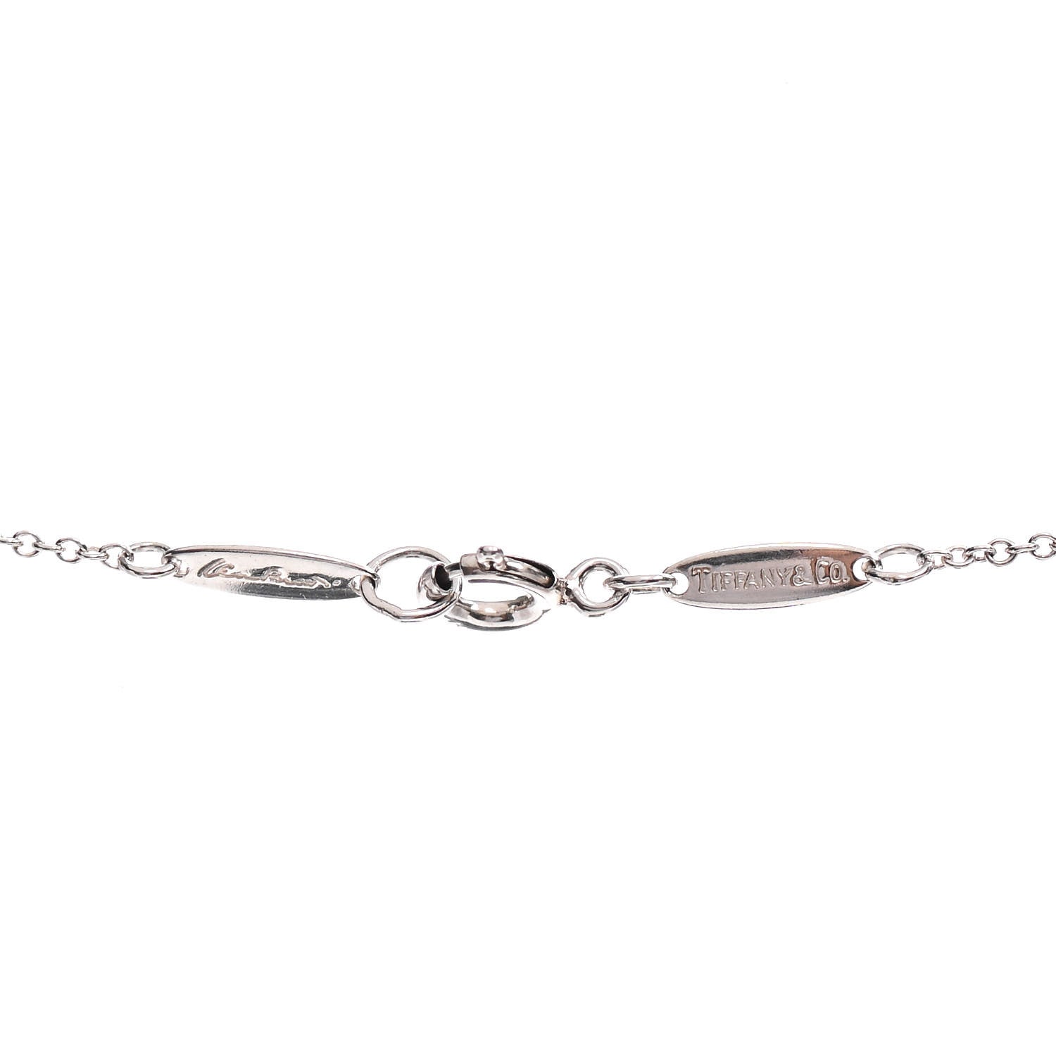 Tiffany Sterling Silver 16mm Elsa Peretti Open Heart Pendant Necklace 3 of 3