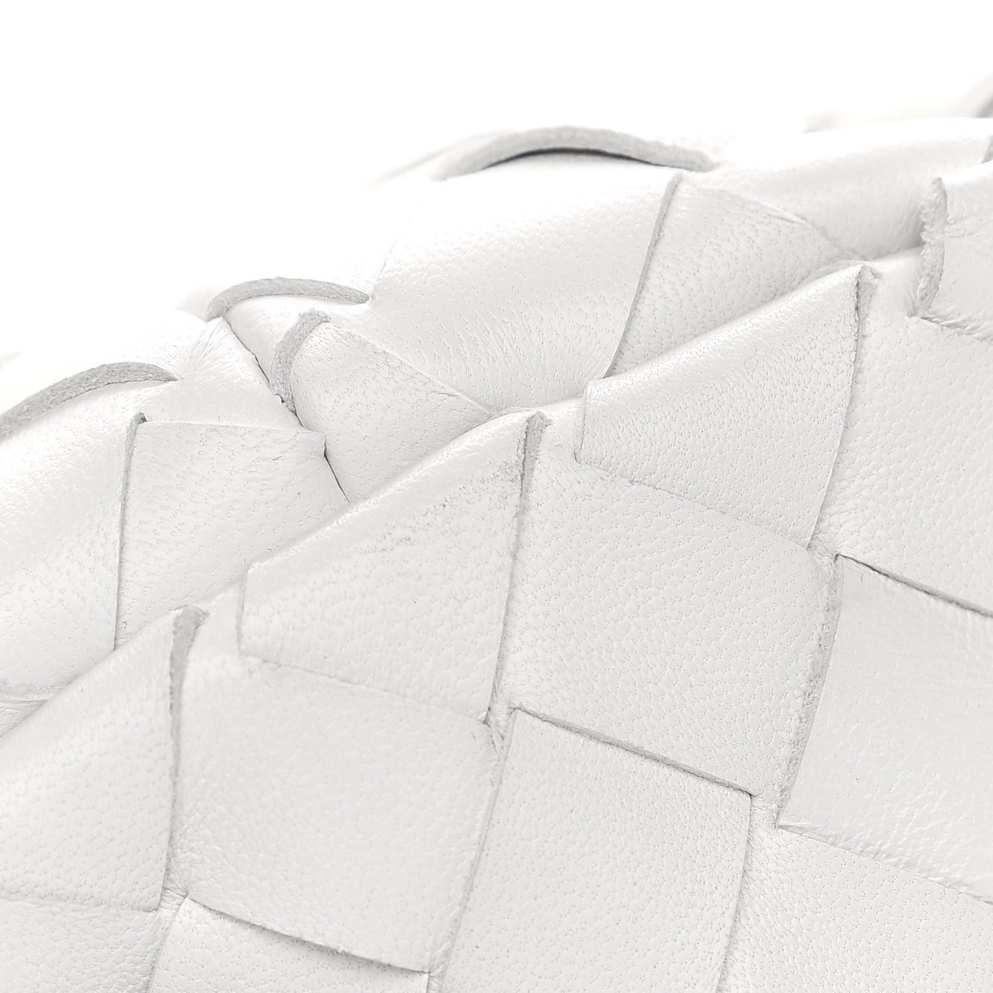 Nappa Intrecciato Shoulder Bag White