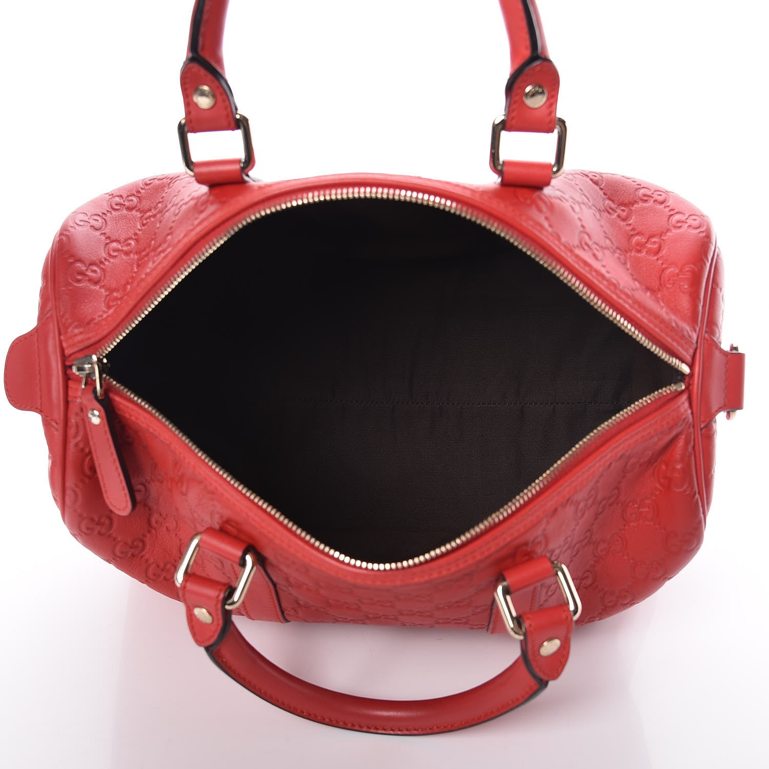 Gucci Guccissima Vitello Tender Medium Joy Boston Sporting Red 5 of 13